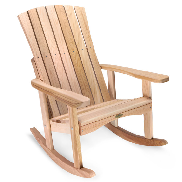 Union Rustic Ardoin Cedar Outdoor Rocking Chair Wayfair
